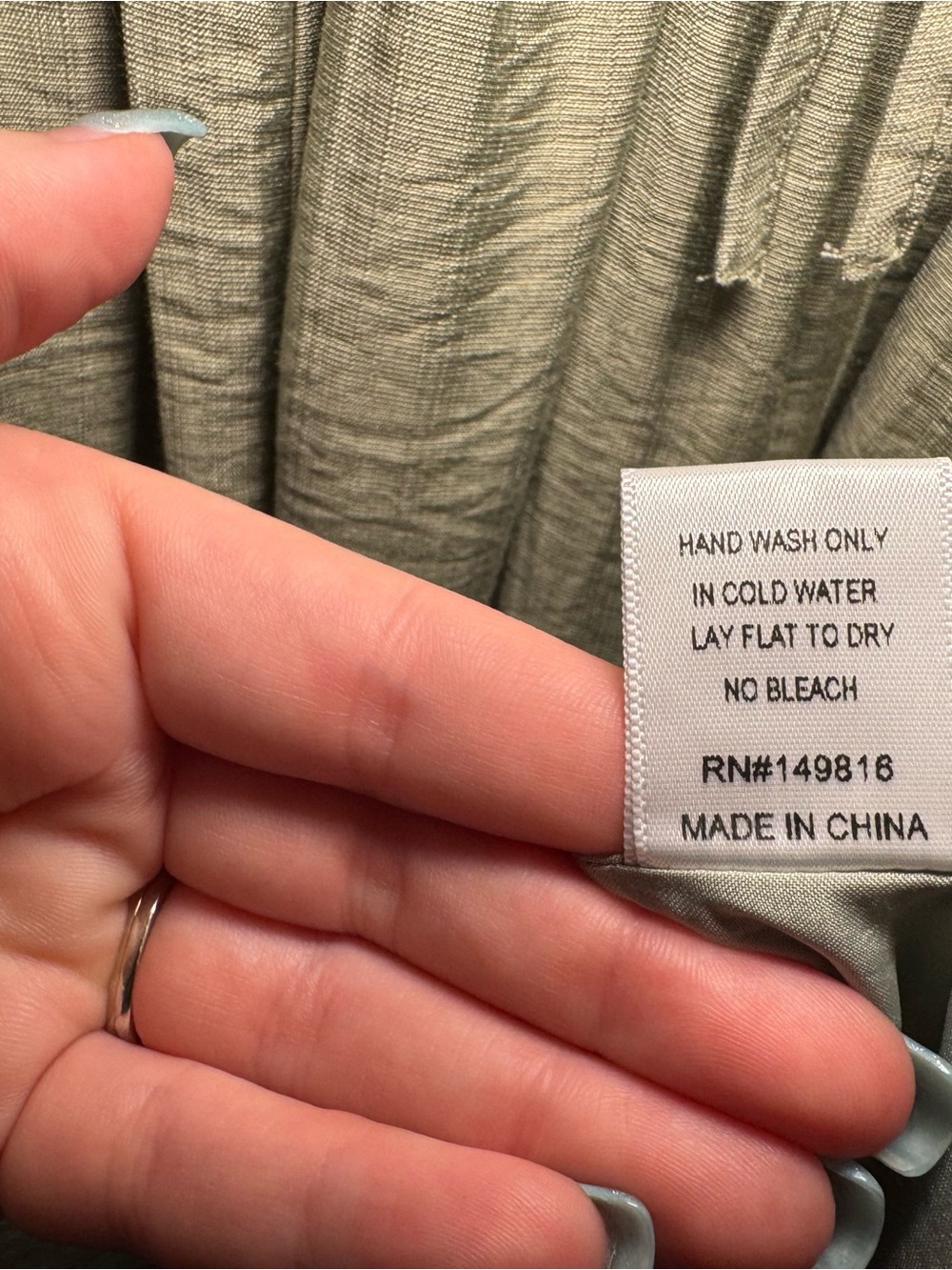 Altar'd State Elara Sage Green Lace Boho Maxi Dress Cottagecore Wedding Guest XS - Picture 11 of 11